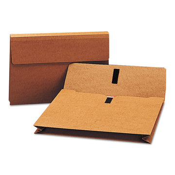 Smead® Expanding Wallet W- Hook And Loop Closure, 2" Expansion, 1 Section, Legal Size, Redrope freeshipping - TVN Wholesale